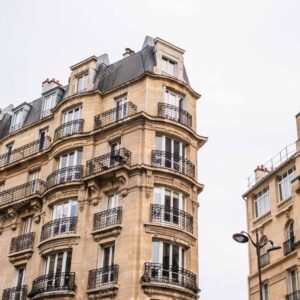 Classic Parisian Apartment Building And Balconies