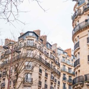Classic Parisian Apartment Building And Balconies