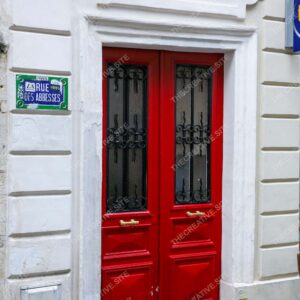 Paris Door Number 26 with Brass Handle