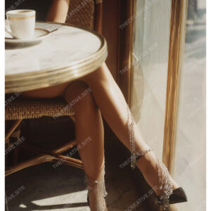 Luxury Parisian Legs with Diamond Bracelets