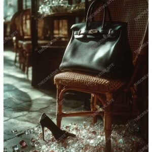 Paris Cafe Vintage Luxury Bag Wall Poster