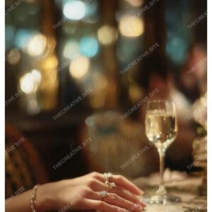 Paris Cafe Champagne, Diamond Jewelry & Glamour Poster