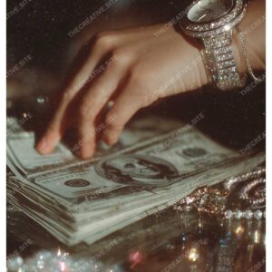 Luxury Hand, Diamonds, Cash & Watch Fashion Poster