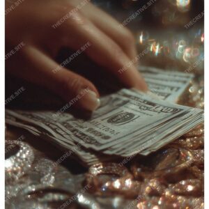 Luxury Hand, Diamonds, Cash & Watch Fashion Poster