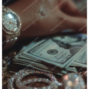 Luxury Hand, Diamonds, Cash & Watch Fashion Poster