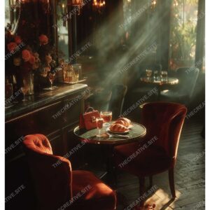 Paris Cafe Sunlight Wall Poster